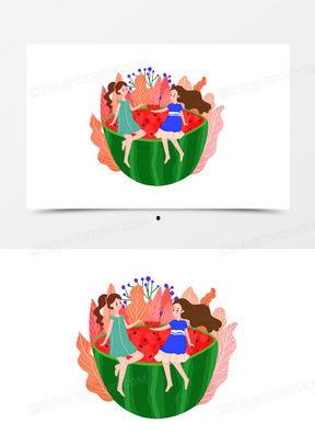 吃瓜图片拼图下载